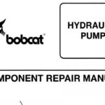 Bobcat Hydraulic Pump Component Service Repair Manual