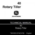 John Deere 40 Rotary Tiller Service Repair Manual (tm1232)
