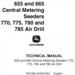 John Deere 655 and 665 Central Metering Seeders 770, 775, 780 and 785 Air Drill Service Repair Manual (tm1306)