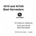 John Deere 4310 and 4310A Beet Harvesters Service Repair Manual (tm1166)