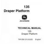 John Deere 135 Draper Platform Service Repair Manual